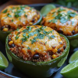 Stuffed peppers have long been a beloved dish across various cuisines, celebrated not only for their vibrant presentation but also for their versatility and heartiness. They serve as a canvas for culinary creativity, allowing cooks to experiment with a wide array of ingredients and flavors. In this recipe, we shine a spotlight on a particular favorite: Stuffed Poblano Peppers with Turkey. This dish marries the unique, smoky flavor of poblano peppers with a satisfying filling of ground turkey and quinoa, making it a wholesome option for health-conscious eaters and families looking for a balanced meal.