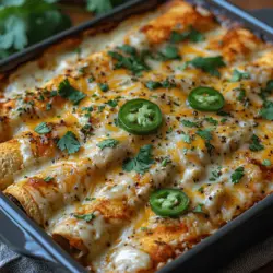When it comes to comfort food, few dishes can rival the warmth and satisfaction of a creamy white chicken enchilada bake. This delightful casserole seamlessly combines tender chicken, rich flavors, and gooey cheese, making it an irresistible option for family gatherings and weeknight dinners alike. Not only does this dish encapsulate the essence of home-cooked goodness, but it also brings a touch of festivity to your dining table, ensuring that every bite is a celebration of flavor.
