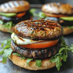 In today's culinary landscape, where health-conscious choices often take center stage, the Savory Balsamic Grilled Portobello Burgers emerge as a delightful and nutritious alternative to traditional beef burgers. These vegetarian burgers not only satisfy the palate but also elevate the dining experience with their rich flavors and textures. The star of this recipe is the portobello mushroom, renowned for its meaty quality, which, when combined with a robust balsamic marinade, creates a burger that’s both hearty and delicious.