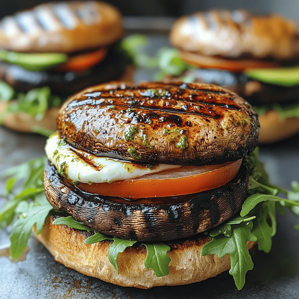 In today's culinary landscape, where health-conscious choices often take center stage, the Savory Balsamic Grilled Portobello Burgers emerge as a delightful and nutritious alternative to traditional beef burgers. These vegetarian burgers not only satisfy the palate but also elevate the dining experience with their rich flavors and textures. The star of this recipe is the portobello mushroom, renowned for its meaty quality, which, when combined with a robust balsamic marinade, creates a burger that’s both hearty and delicious.
