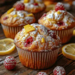 There's something inherently delightful about the aroma of freshly baked muffins wafting through the kitchen. Zesty Lemon Raspberry Bliss Muffins encapsulate this charm perfectly, combining the invigorating tartness of lemon with the sweet, juicy burst of ripe raspberries. These muffins are not just a treat for the taste buds; they are also a feast for the senses, with vibrant colors and a refreshing flavor that makes them an ideal choice for breakfast or a mid-afternoon snack.