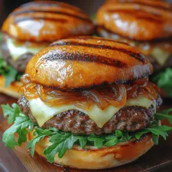 The foundation of any great burger lies in its ingredients. For the Caramelized Onion Swiss Burger, each component plays a crucial role in delivering the rich flavor and satisfying texture that burger lovers crave. Here’s a closer look at the key ingredients that create this delightful dish.