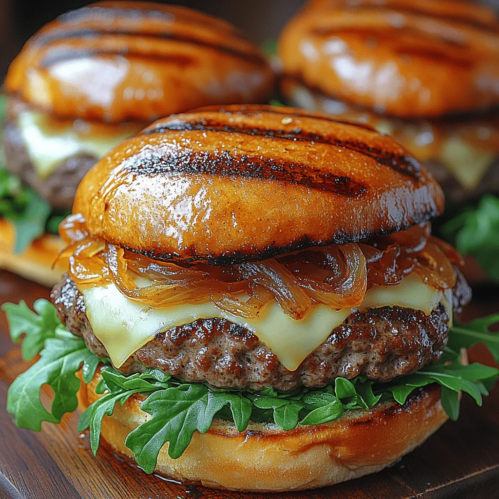 The foundation of any great burger lies in its ingredients. For the Caramelized Onion Swiss Burger, each component plays a crucial role in delivering the rich flavor and satisfying texture that burger lovers crave. Here’s a closer look at the key ingredients that create this delightful dish.