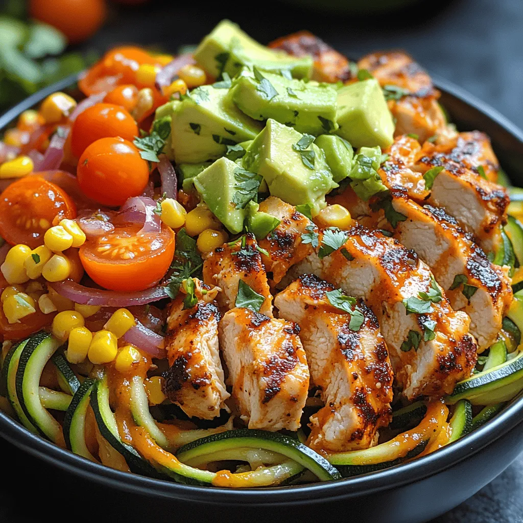 A successful dish starts with quality ingredients, and the Zesty Taco Chicken Zoodle Bowls are no exception. Each component contributes to the overall flavor profile and nutritional value, ensuring you enjoy a wholesome meal. Let’s dive into the key ingredients that make this dish both flavorful and nutritious.