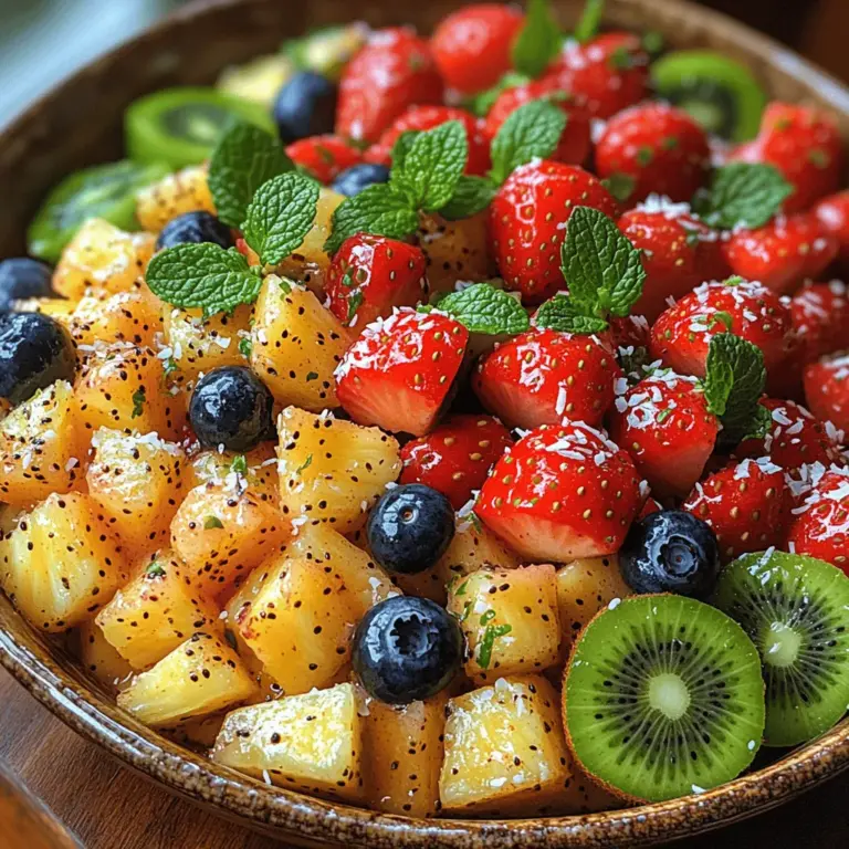 As the warm sun shines down and the days grow longer, nothing quite compares to the refreshing taste of a fruit salad. Bright, colorful, and bursting with flavor, fruit salads are a celebration of nature's sweetest creations. They not only tantalize the taste buds but also pack a nutritional punch, making them a perfect choice for a healthy snack or a vibrant side dish. Among the myriad of fruit salad options, the Coconut Lime Bliss Fruit Salad stands out with its tropical flavors and invigorating zest.