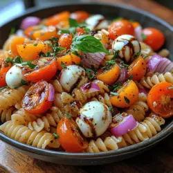 Creating a perfect Caprese pasta salad starts with selecting the right ingredients. Each component plays a vital role, contributing to the overall flavor and texture of the dish. Here’s a breakdown of the essential elements that will make your salad stand out.