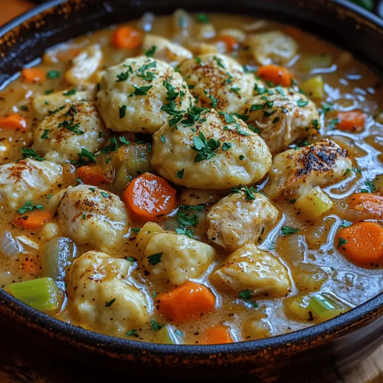 When it comes to comfort food, few dishes evoke the same warm feelings as chicken and dumplings. This classic meal is synonymous with cozy evenings spent at home, offering not just sustenance but a sense of nostalgia and warmth. Whether you’re seeking solace on a chilly winter night or simply craving a hearty dish to share with loved ones, chicken and dumplings fit the bill perfectly. Its creamy, savory broth filled with tender chicken, fresh vegetables, and fluffy dumplings creates an experience that warms the heart and soul.