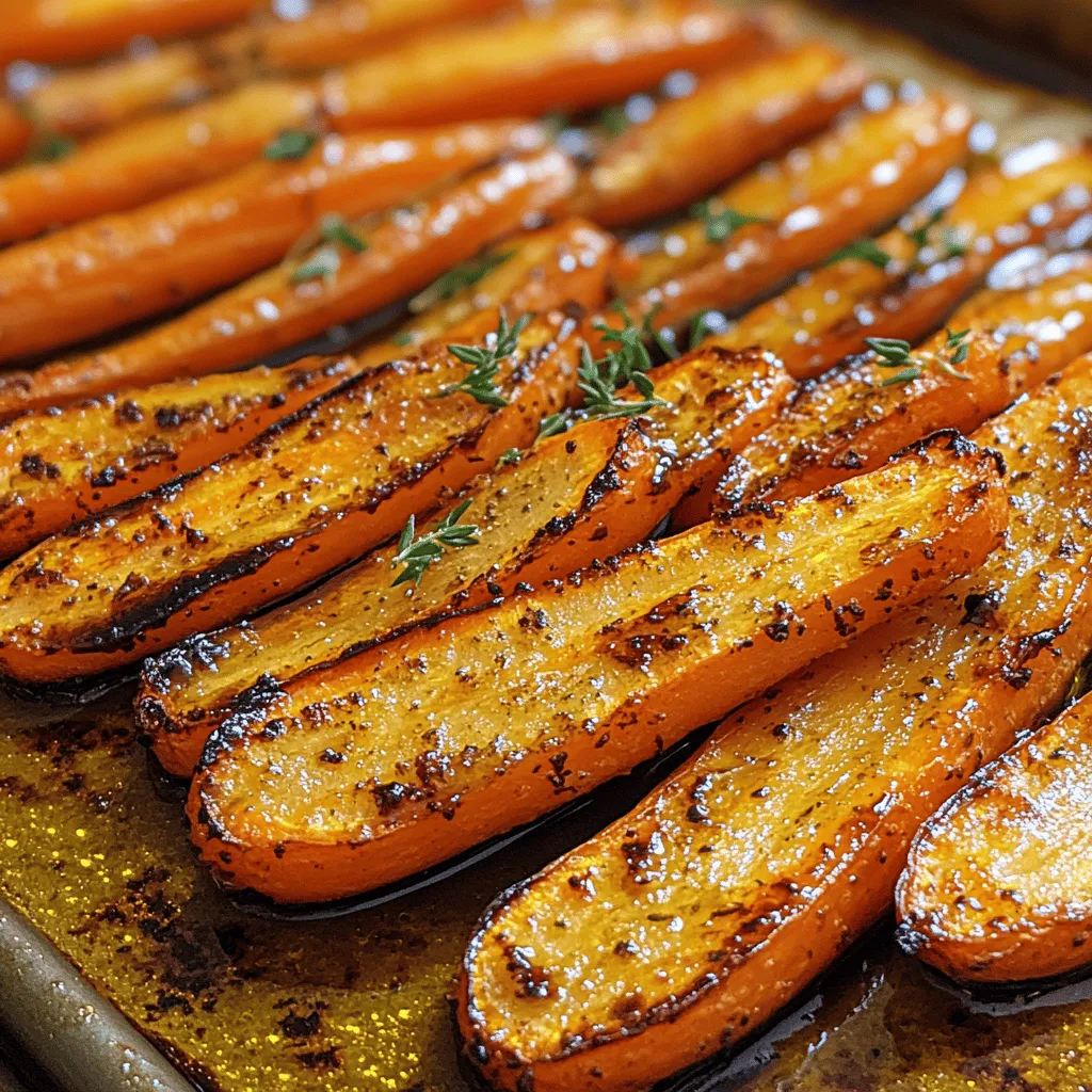 Are you looking for a delightful and healthy side dish that can elevate any meal? Look no further than Honey Balsamic Roasted Carrots. This recipe marries the natural sweetness of fresh carrots with the rich, tangy flavors of balsamic vinegar and the comforting sweetness of honey, resulting in a golden glaze that is as visually appealing as it is delicious. These perfectly roasted carrots not only add a pop of color to your dinner table but also provide a nutritious option that is easy to prepare.