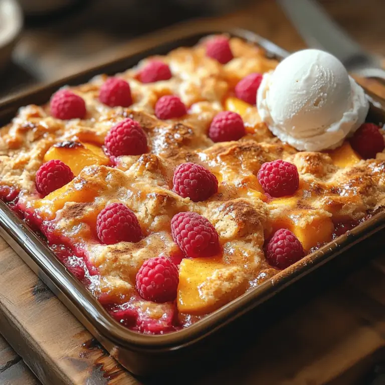 As the warm sun shines down and the days stretch longer, summer brings with it a bounty of sweet, juicy fruits. Among the most beloved summer fruits are peaches and raspberries, which not only tantalize our taste buds but also evoke nostalgic memories of summer picnics and family gatherings. One delightful way to showcase these seasonal treasures is through a Sweet Summer Raspberry Peach Cobbler. This scrumptious dessert perfectly captures the essence of summer, combining the luscious sweetness of ripe peaches with the tartness of fresh raspberries, creating a harmonious balance of flavors that is both refreshing and indulgent.