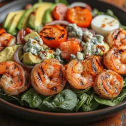 A well-crafted salad relies heavily on the quality and variety of its ingredients. The Sizzling Grilled Shrimp Cobb Salad is no exception, as each component plays a crucial role in delivering a delightful culinary experience. Let’s explore the key ingredients that come together to make this salad truly remarkable.