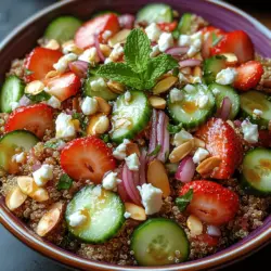 As the days grow warmer and the sun shines brighter, there’s nothing quite like a refreshing salad to awaken the palate and invigorate the senses. The Sweet and Tangy Strawberry Quinoa Salad is not just a dish; it's a celebration of vibrant flavors and wholesome ingredients. This salad is an ideal choice for those seeking a nutritious yet delicious meal that can be enjoyed as either a light main course or a colorful side dish.