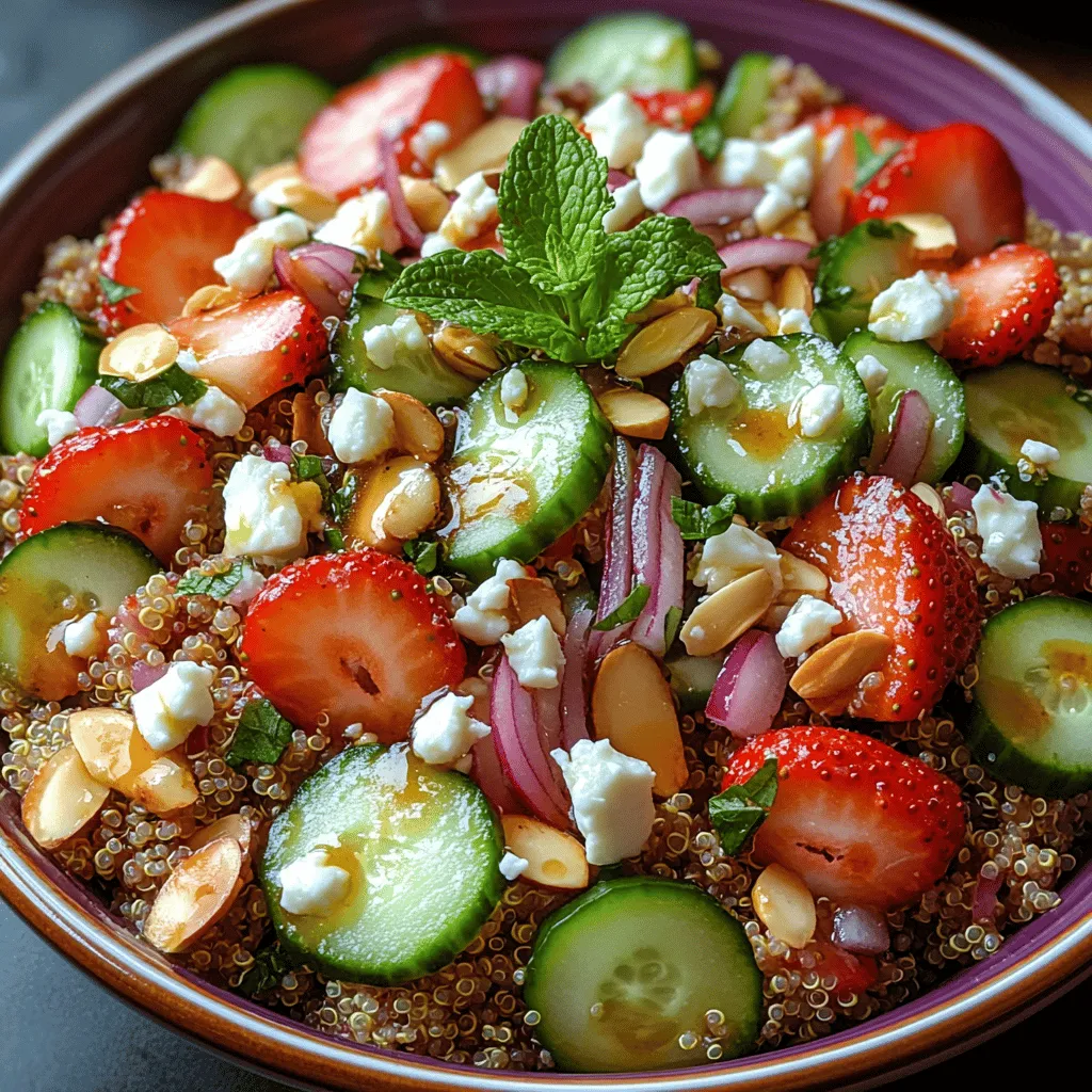 As the days grow warmer and the sun shines brighter, there’s nothing quite like a refreshing salad to awaken the palate and invigorate the senses. The Sweet and Tangy Strawberry Quinoa Salad is not just a dish; it's a celebration of vibrant flavors and wholesome ingredients. This salad is an ideal choice for those seeking a nutritious yet delicious meal that can be enjoyed as either a light main course or a colorful side dish.
