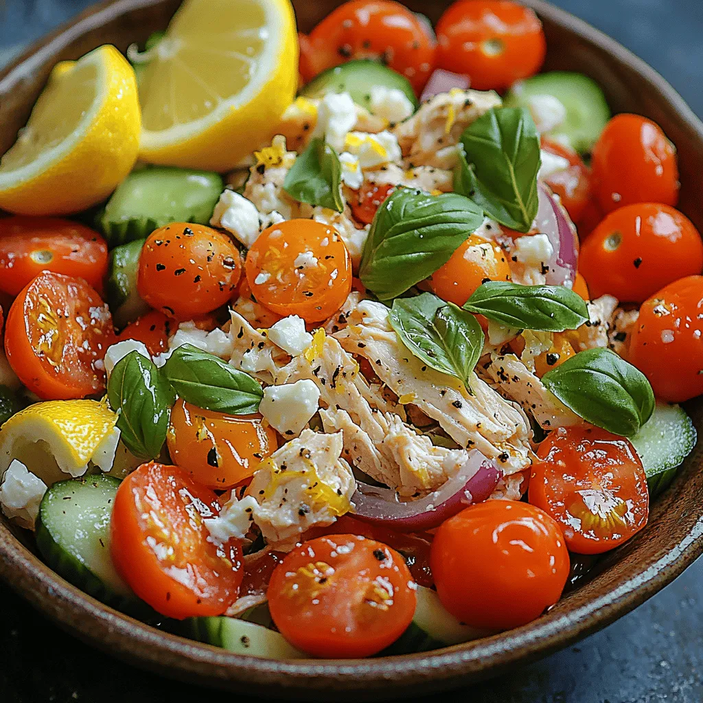As the days grow warmer and the sun shines brighter, there's nothing quite like a fresh, vibrant salad to uplift your meals. The Zesty Lemon Basil Chicken Salad is not just a feast for the eyes; it’s a delightful combination of flavors and textures that is sure to satisfy your palate and nourish your body. This salad is a perfect choice for those looking to enjoy a light yet filling dish, ideal for lunch or dinner.