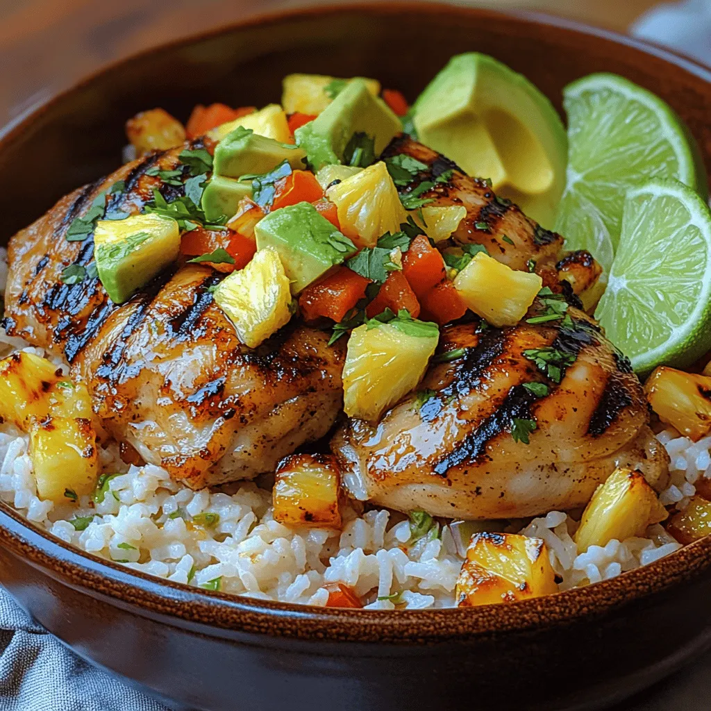 In the realm of culinary delights, few dishes evoke the sun-soaked, vibrant essence of the tropics quite like the Tropical Chicken Rice Bowl. This enticing meal unites a medley of fresh ingredients, infusing your kitchen with the lush flavors of tropical regions. Featuring succulent chicken thighs, creamy coconut-infused jasmine rice, and an array of colorful vegetables, this rice bowl is not only a feast for the taste buds but also a visual delight that brightens any dining experience.
