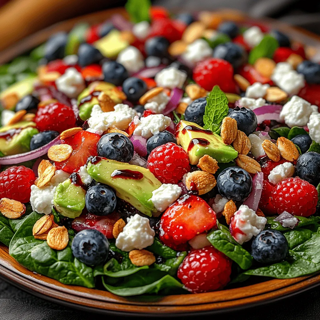 The Berry Bliss Spinach Salad is not just a feast for the eyes; it is also a powerhouse of nutrition. Each ingredient contributes its unique set of health benefits, ensuring that this salad is as good for you as it is delicious.