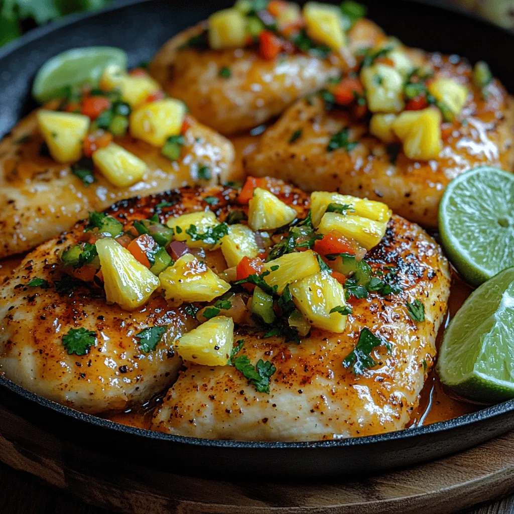 Dive into a culinary adventure with our Tropical Paradise Pineapple Salsa Chicken recipe. This vibrant dish is not just a feast for the taste buds; it's an invitation to savor the essence of the tropics right in your own kitchen. The juicy chicken breasts paired with a refreshing pineapple salsa create a delightful balance of flavors that exude a summery vibe, making it an ideal choice for both light dinners and impressive gatherings. In this article, we will explore the unique combination of ingredients that bring this dish to life, provide step-by-step cooking instructions, and share insightful tips to enhance your culinary experience.