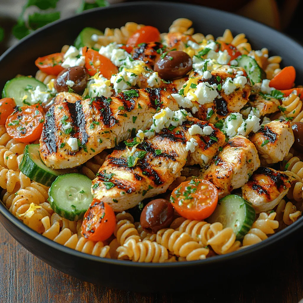 The Mediterranean diet has long been celebrated for its health benefits, emphasizing whole foods, fresh vegetables, lean proteins, and healthy fats. Rich in antioxidants and essential nutrients, this dietary approach is linked to improved heart health, reduced risk of chronic diseases, and enhanced overall well-being. Among the many delightful dishes that embody this culinary tradition, the Grilled Chicken Greek Pasta Salad stands out as a refreshing, nutritious, and versatile option, perfect for any occasion.