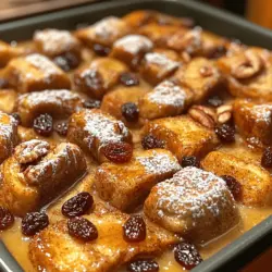 When it comes to breakfast, few dishes can rival the warm, comforting embrace of Cinnamon Raisin French Toast Bake. This delightful recipe offers a delicious twist on the classic French toast, transforming it into a baked dish that is not only easy to prepare but also perfect for sharing. Imagine waking up to the fragrant aroma of cinnamon wafting through your kitchen, promising a treat that is both indulgent and satisfying. Whether you're hosting a brunch gathering or simply looking to elevate your weekday breakfast routine, this Cinnamon Raisin French Toast Bake is sure to impress.