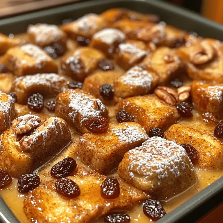 When it comes to breakfast, few dishes can rival the warm, comforting embrace of Cinnamon Raisin French Toast Bake. This delightful recipe offers a delicious twist on the classic French toast, transforming it into a baked dish that is not only easy to prepare but also perfect for sharing. Imagine waking up to the fragrant aroma of cinnamon wafting through your kitchen, promising a treat that is both indulgent and satisfying. Whether you're hosting a brunch gathering or simply looking to elevate your weekday breakfast routine, this Cinnamon Raisin French Toast Bake is sure to impress.