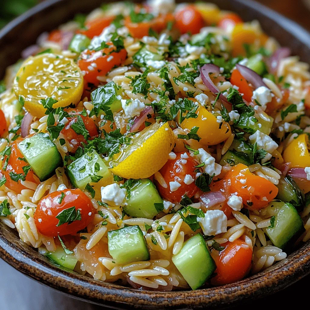As summer approaches, the craving for light, refreshing dishes becomes almost irresistible. One such dish that perfectly encapsulates this desire is the Bright & Zesty Lemon Garlic Orzo Pasta Salad. This salad is not only visually appealing with its vibrant colors but also tantalizingly delicious, making it a go-to choice for gatherings, picnics, or a simple weeknight dinner. The burst of zesty lemon and the aromatic garlic meld beautifully with the tender orzo pasta and fresh vegetables, creating a delightful medley of flavors that dance on your palate.