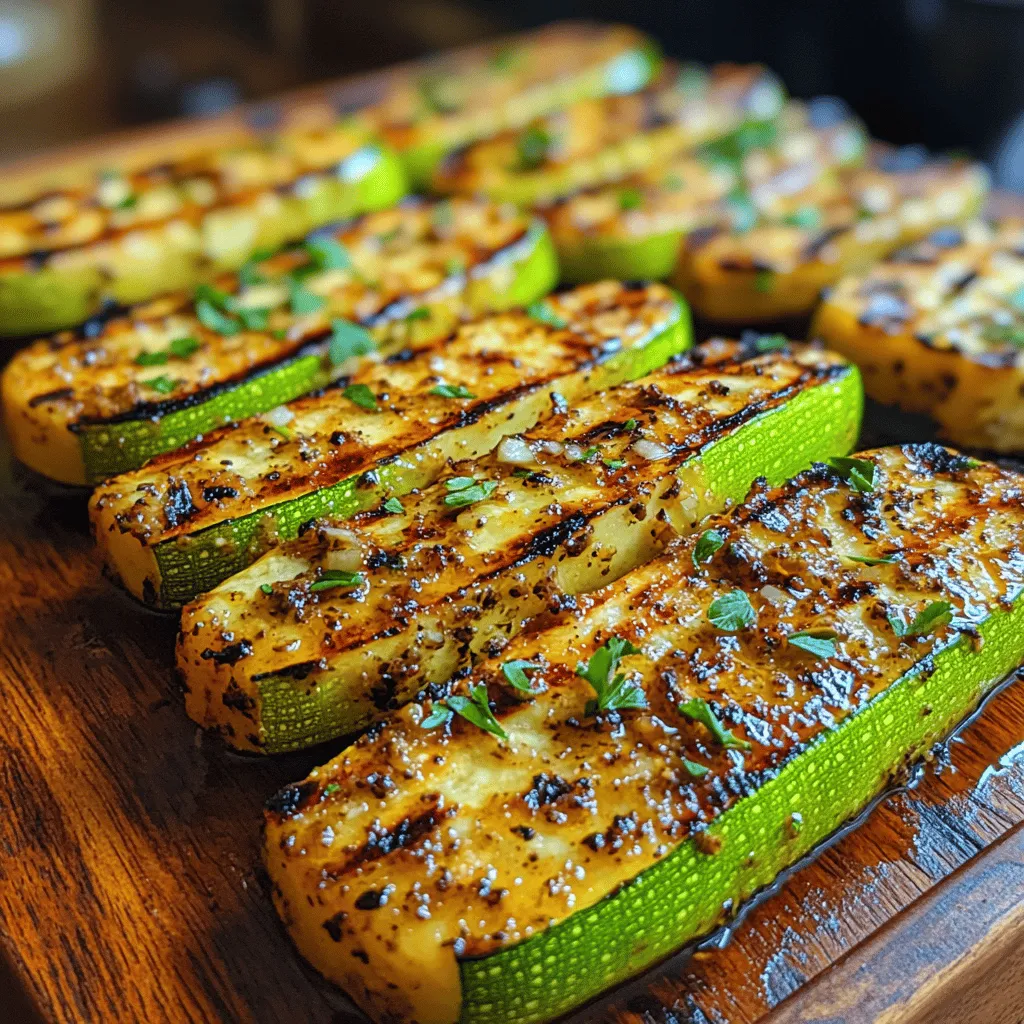 As the warm summer months roll in, zucchini emerges as a star player in the culinary scene, capturing the hearts of home cooks and grill enthusiasts alike. This versatile vegetable is not only easy to grow but also incredibly adaptable, making it a popular choice for a variety of dishes. Whether you're looking to whip up a quick side or incorporate it into a more elaborate meal, zucchini fits the bill perfectly. One of the most delightful preparations for this summer squash is the Zesty Garlic Herb Grilled Zucchini, a dish that elevates the humble vegetable to new heights.