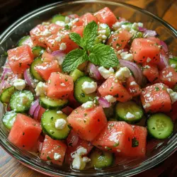 To truly appreciate the Watermelon Mint Sparkle Salad, it's essential to explore the key ingredients that make this dish stand out. Each component contributes unique flavors, textures, and health benefits that work harmoniously to create a refreshing and satisfying salad.
