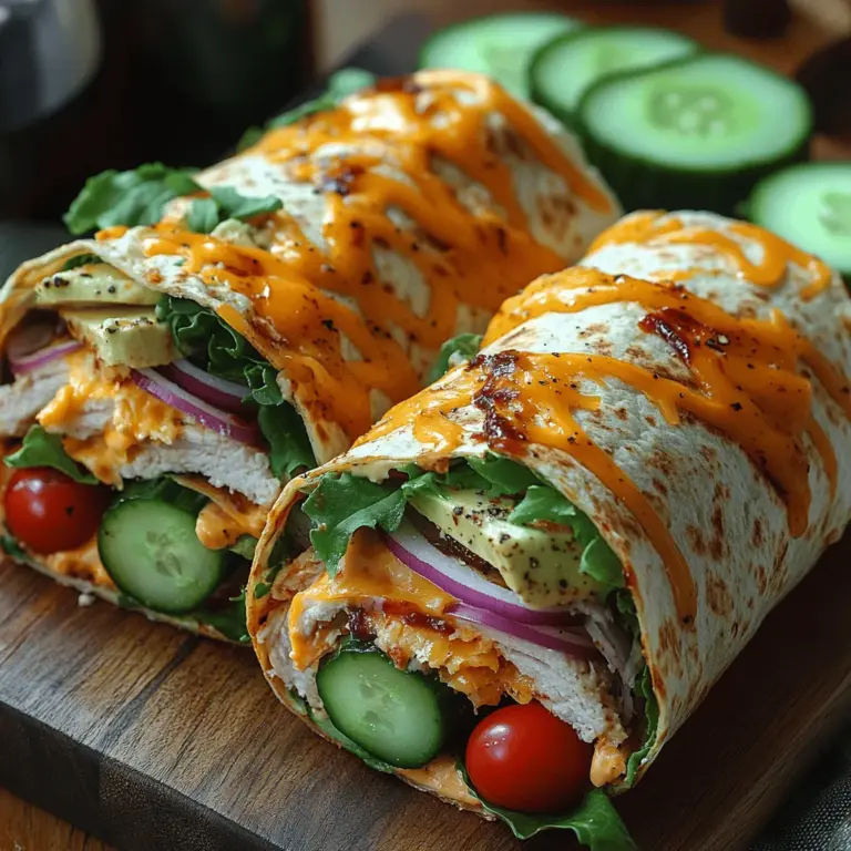 When it comes to quick and fulfilling meals, BBQ Ranch Turkey Wraps stand out as an exceptional option that perfectly balances flavor and nutrition. Whether you're looking for a satisfying lunch to power through your workday or a simple yet delicious dinner that the whole family will enjoy, these wraps offer everything you need. The combination of smoky BBQ sauce and creamy ranch dressing creates a delightful harmony of flavors, while the fresh ingredients ensure that each bite is not only tasty but also nourishing.