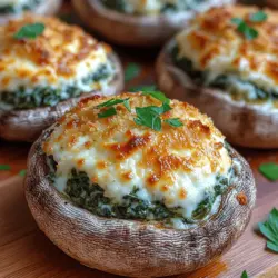 When it comes to delightful appetizers or side dishes, few creations are as universally appealing as stuffed mushrooms. The combination of earthy mushrooms with a rich, cheesy filling creates an irresistible bite-sized treat that can elevate any gathering. Today, we’re diving into the recipe for Cheesy Delight: Parmesan Spinach Stuffed Mushrooms. This dish not only satisfies the taste buds but also offers a vibrant and nutritious option for those looking to impress their guests or enjoy a flavorful meal at home.