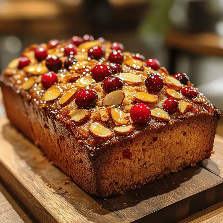 Start your day on a delicious note with our Cranberry Almond Breakfast Loaf. This delightful recipe combines the tartness of cranberries with the nutty flavor of almonds, creating a wholesome breakfast option that is both satisfying and nutritious. Perfect for busy mornings or leisurely brunches, this loaf is not only easy to make but also packed with wholesome ingredients. In this article, we’ll explore the recipe in detail, break down its health benefits, and share serving suggestions for a delightful breakfast experience.