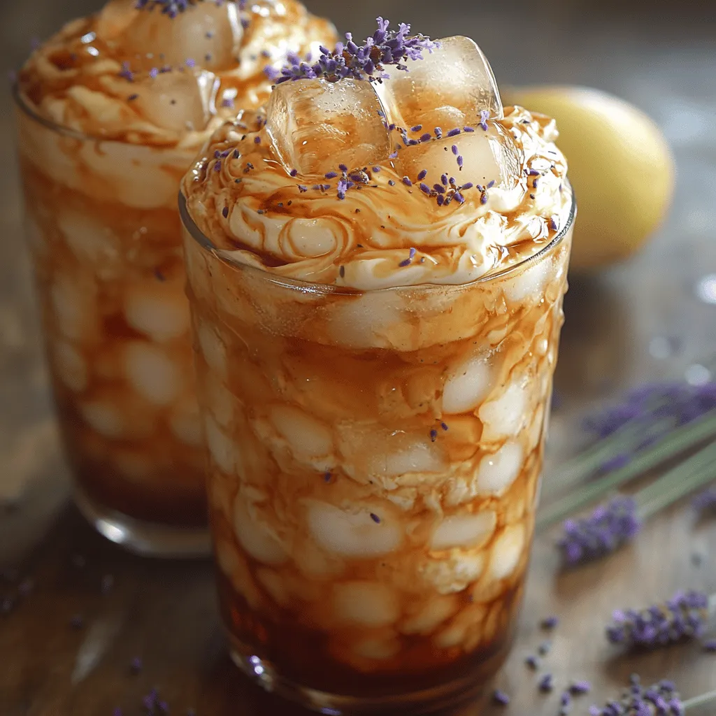 Delve into the enchanting world of floral flavors with our Ice Cold Lavender Cream Sippers. This refreshing beverage combines the richness of cream with the delicate essence of lavender, offering a unique twist to your summer drink repertoire. As the weather warms up, these sippers emerge as the perfect solution to both quench your thirst and add an elegant touch to any occasion. Whether you're hosting a garden party or enjoying a quiet afternoon at home, this recipe is sure to impress with its visually stunning presentation and delightful taste.