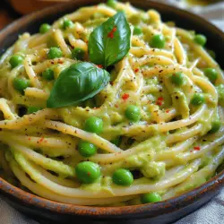 To truly appreciate the creamy avocado pasta with peas, let’s take a closer look at each ingredient that plays an essential role in this delightful recipe.