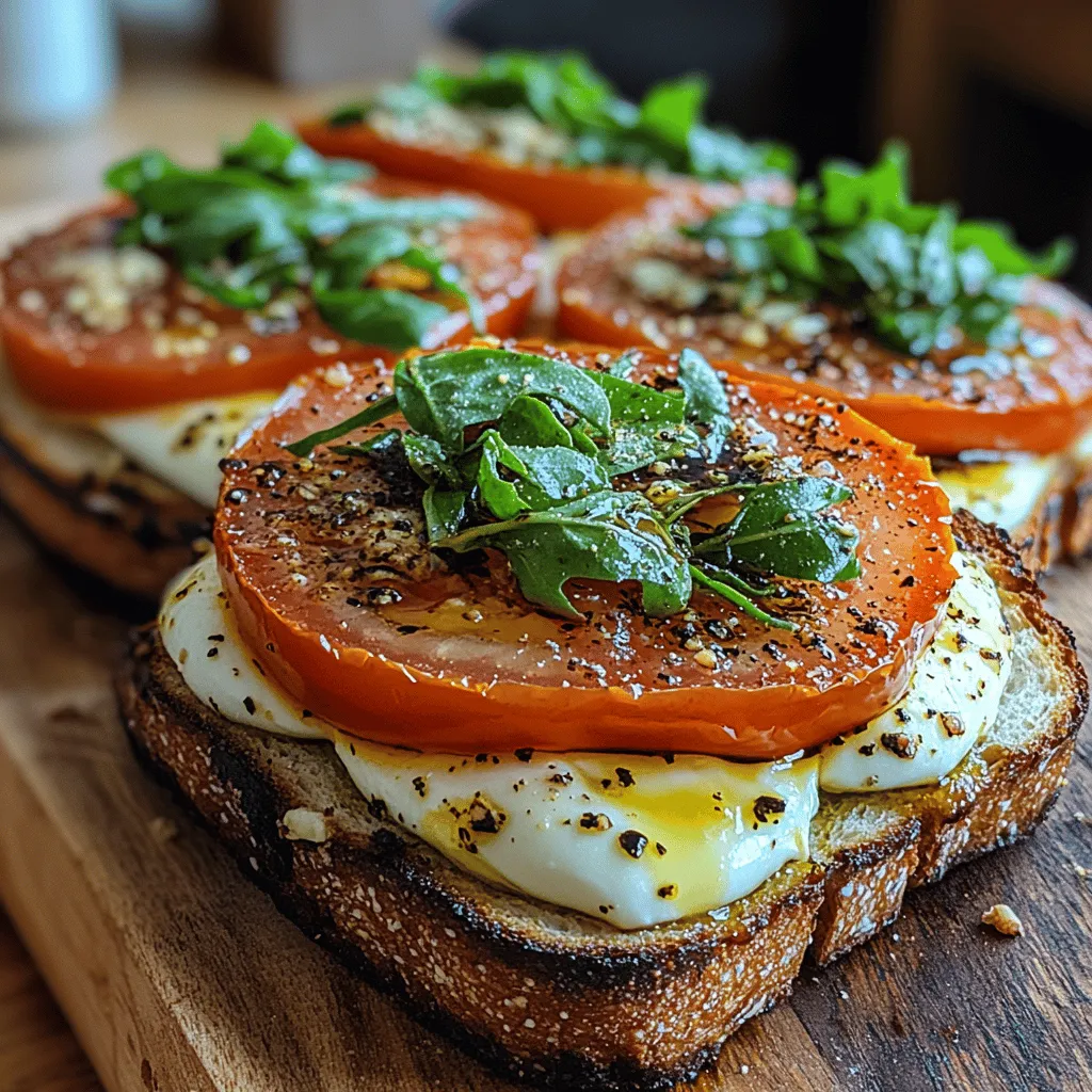 In the world of simple yet delightful recipes, the Sun-Kissed Tomato Basil Bliss Sandwiches stand out as a perfect summer treat. This sandwich captures the essence of fresh ingredients, combining the juicy sweetness of ripe tomatoes, the aromatic fragrance of basil, and the creamy texture of mozzarella cheese, all nestled between crispy artisan bread. The vibrant colors and fresh flavors of this sandwich not only make it visually appealing but also ensure a refreshing bite that is perfect for warm-weather dining.