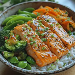 If you’re looking for a delicious and nutritious meal that embodies the essence of Asian cuisine while being quick and easy to prepare, look no further than savory teriyaki salmon bowls. This delightful dish not only satisfies the palate but also offers a vibrant explosion of textures and flavors—flaky, tender salmon paired with crisp vegetables and fragrant jasmine rice. Each component is carefully balanced to provide a satisfying yet healthy meal, making it perfect for those with busy lifestyles who still want to enjoy homemade flavors.