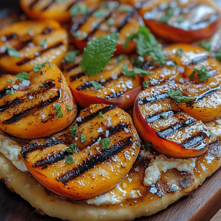 Discover the delightful combination of sweet and savory with this Peach Ricotta Grilled Flatbread recipe. Perfect for summer gatherings or a light dinner, this dish features juicy grilled peaches and creamy ricotta cheese layered on warm, grilled flatbread. With a hint of honey and fresh mint, it’s not just a meal but a culinary experience that offers a burst of flavors. In this article, we will explore the ingredients, preparation steps, and the delightful nuances that make this dish a standout choice for any occasion.
