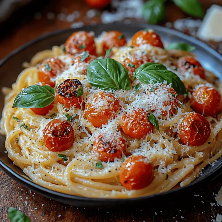 Creamy Roasted Tomato Pasta is a dish that perfectly encapsulates the essence of comfort food while also delivering a burst of vibrant flavors. This delightful recipe combines the sweetness of roasted cherry tomatoes with the richness of a creamy sauce, creating a harmonious blend that is sure to please any palate. Whether you're preparing a weeknight dinner for your family or hosting a gathering with friends, this pasta dish offers a satisfying and memorable meal that can elevate any occasion.