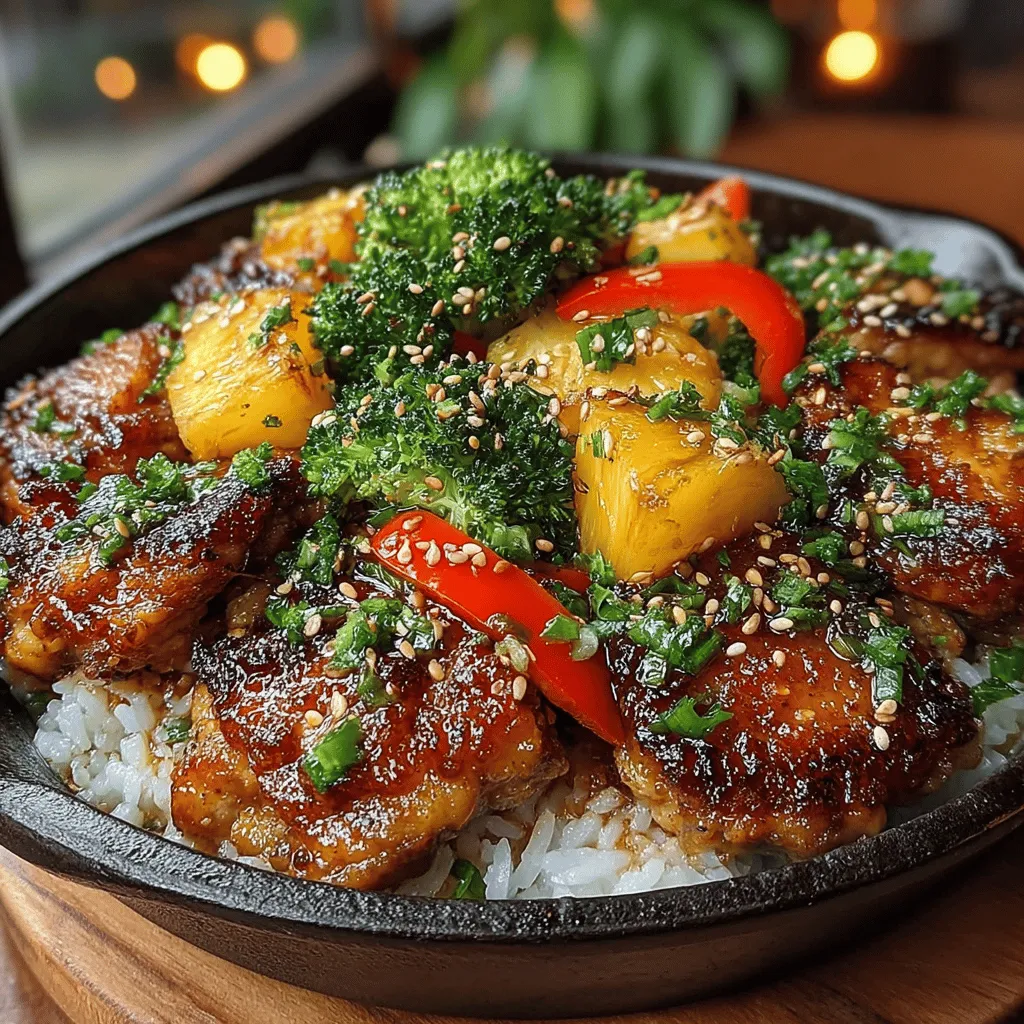 Imagine a vibrant dish that transports you straight to the tropics with every bite. The Tropical Teriyaki Chicken & Pineapple Delight is just that—a culinary journey filled with the rich flavors of juicy chicken, sweet pineapple, and a medley of fresh vegetables. This dish is not only a feast for the eyes but also a wholesome and nutritious option for family dinners, gatherings, or even a casual weeknight meal. As we explore the combination of succulent teriyaki chicken and the tropical sweetness of pineapple, you’ll discover why this recipe is a must-try for anyone looking to add a taste of the tropics to their dining table.
