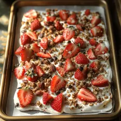 In recent years, the trend of healthy snacking has surged in popularity, driven by a growing awareness of the importance of nutrition in our daily lives. As more people seek alternatives to traditional snacks that are often laden with sugar and preservatives, healthy snacks have emerged as a delicious solution that satisfies cravings without compromising dietary goals. Among the myriad of options available, Strawberry Yogurt Bark stands out as a particularly appealing choice. This refreshing treat not only delights the palate but also provides a nutritious punch, making it a favored option among health-conscious snackers.