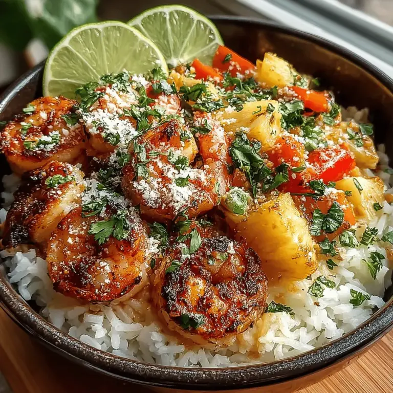 As the sun shines brighter and the days grow longer, there’s nothing quite like a dish that embodies the essence of summer. Enter the Tropical Summer Shrimp & Pineapple Rice Bowls—a vibrant and refreshing meal that combines succulent shrimp with juicy pineapple, all served over a bed of aromatic jasmine rice. This dish is not only a feast for the eyes but also a celebration of tropical flavors that transport you to a beachside paradise with every bite.