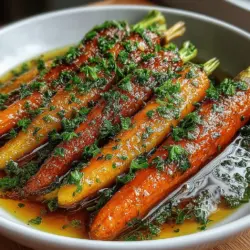 As we delve into the comforting world of slow-cooked dishes, one recipe stands out for its simplicity and delightful flavors: Slow-Cooked Maple Brown Sugar Glazed Carrots. This dish is more than just a side; it’s a celebration of the humble carrot, transformed into a sweet and savory masterpiece that can elevate any meal. The combination of maple syrup and brown sugar creates a rich glaze that perfectly complements the natural sweetness of the carrots, making them a favorite at both casual dinners and festive gatherings.
