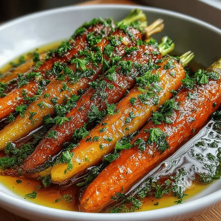 As we delve into the comforting world of slow-cooked dishes, one recipe stands out for its simplicity and delightful flavors: Slow-Cooked Maple Brown Sugar Glazed Carrots. This dish is more than just a side; it’s a celebration of the humble carrot, transformed into a sweet and savory masterpiece that can elevate any meal. The combination of maple syrup and brown sugar creates a rich glaze that perfectly complements the natural sweetness of the carrots, making them a favorite at both casual dinners and festive gatherings.