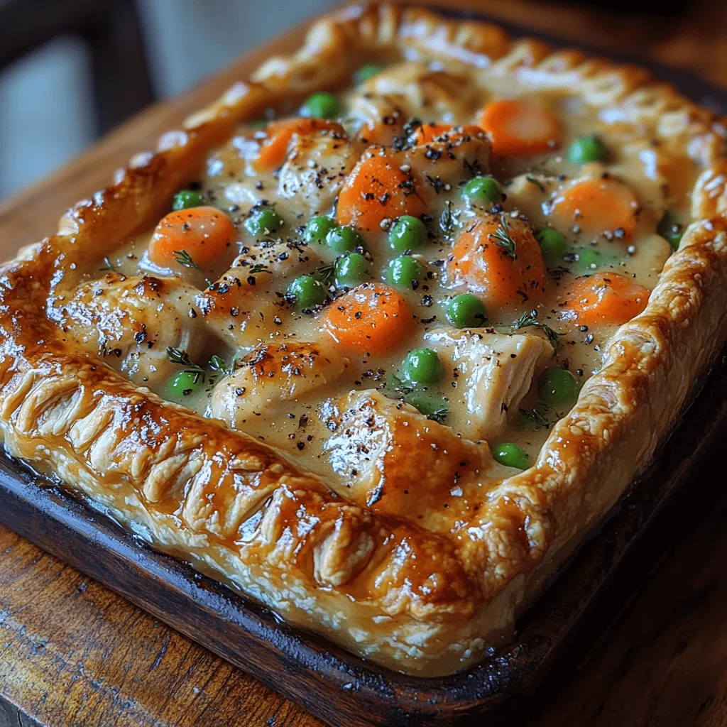 Chicken Pot Pie stands as a quintessential comfort food, offering warmth and nostalgia in every bite. This dish evokes memories of family gatherings and cozy nights spent around the dinner table, where the aroma of a freshly baked pie fills the air. Its rich combination of tender chicken, colorful vegetables, and a savory sauce enveloped in flaky crust makes it a beloved option for many. The Homey Comfort Chicken Pot Pie takes this classic recipe and elevates it, ensuring that each serving is not only satisfying but also heartwarming.