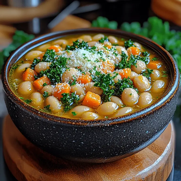 Rustic Tuscan White Bean Bliss is more than just a dish; it’s a celebration of Italy’s rich culinary heritage, specifically hailing from the enchanting region of Tuscany. This recipe embodies the essence of Tuscan cooking, which emphasizes simple yet flavorful ingredients that highlight the natural bounty of the land. At its core, this dish features creamy white beans, aromatic herbs, and a medley of fresh vegetables, creating a hearty meal that nourishes both body and soul.