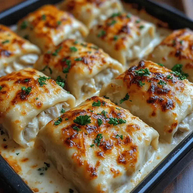To create the perfect Creamy Chicken Alfredo Lasagna Rolls, it’s essential to understand the key ingredients that bring this dish to life.