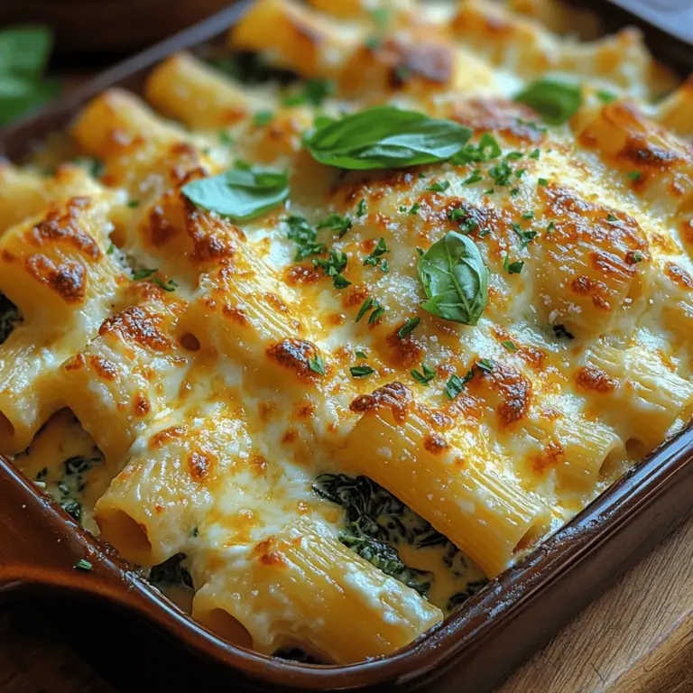 When it comes to comfort food, few dishes evoke the same warmth and satisfaction as a hearty pasta bake. Pasta has long been a beloved staple in kitchens around the world, celebrated for its versatility and ability to absorb a wide range of flavors. Among the myriad of pasta dishes, the creamy spinach ricotta pasta bake stands out as a true crowd-pleaser. This dish marries the rich, velvety textures of cheese with the nutritional goodness of spinach, creating a meal that is both indulgent and wholesome. Whether you’re feeding a family on a busy weeknight or hosting friends for a cozy gathering, this pasta bake promises to deliver a delightful experience.