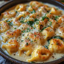 If you're searching for a dish that combines comfort, flavor, and ease of preparation, look no further than Creamy Garlic Parmesan Tortellini Delight. This recipe is a delightful fusion of creamy sauce, rich garlic, and nutty Parmesan cheese enveloping tender tortellini pasta, making it a perfect choice for both busy weeknights and special occasions. The dish not only satisfies cravings but also presents beautifully, making it a worthy centerpiece for any meal.