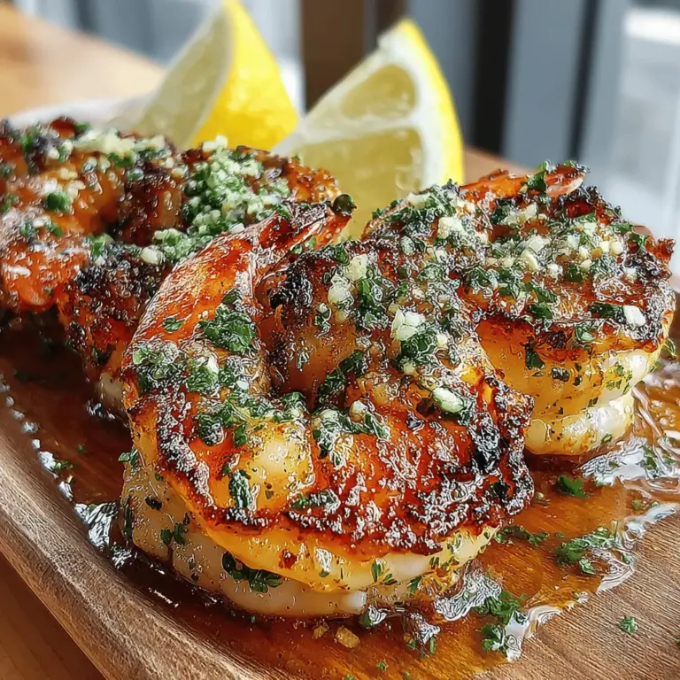 Grilled shrimp is a culinary delight that combines ease of preparation with a symphony of flavors, making it a beloved dish for any occasion—whether it’s a casual weeknight dinner or a festive summer gathering. The Savory Garlic Butter Grilled Shrimp recipe takes this classic dish to new heights, infusing succulent shrimp with the rich, aromatic blend of garlic and butter, balanced perfectly with the brightness of fresh lemon juice and a hint of spices. This dish not only tantalizes the taste buds but also captivates the senses, creating an irresistible experience that keeps guests coming back for more.