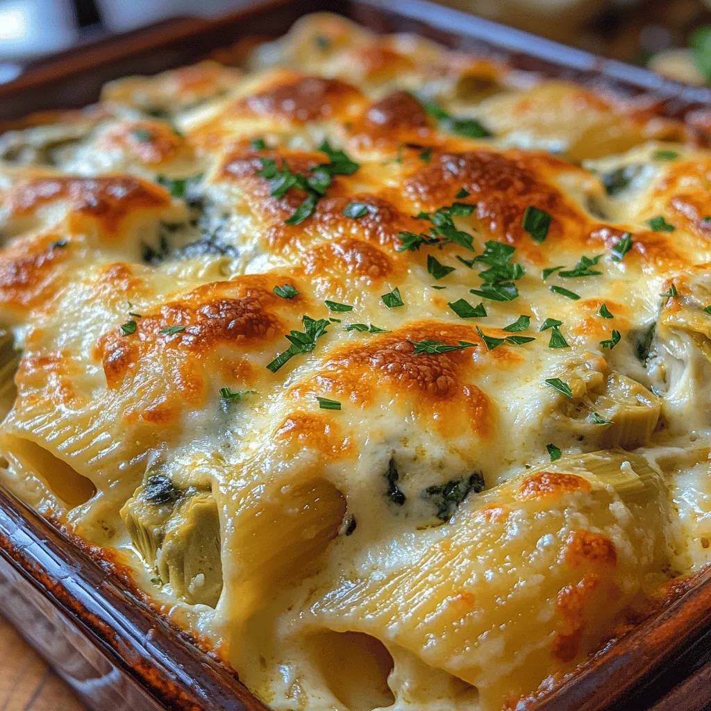 Creamy Spinach and Artichoke Pasta Bake is the epitome of comfort food, combining the rich flavors of cheese with the earthiness of spinach and artichokes. This dish offers a delightful medley of creamy textures and savory notes, making it an instant favorite for anyone who craves a hearty meal. Whether enjoyed on a quiet weeknight or served at a lively potluck, this pasta bake is sure to satisfy and impress.
