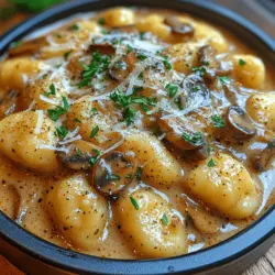 When it comes to comfort food, few dishes can rival the rich and indulgent experience of creamy mushroom garlic gnocchi. This dish is a celebration of flavors, combining the earthy notes of mushrooms with the aromatic allure of garlic, all enveloped in a luscious cream sauce. It’s a meal that not only warms the body but also soothes the soul, making it an excellent choice for both casual weeknight dinners and special occasions.