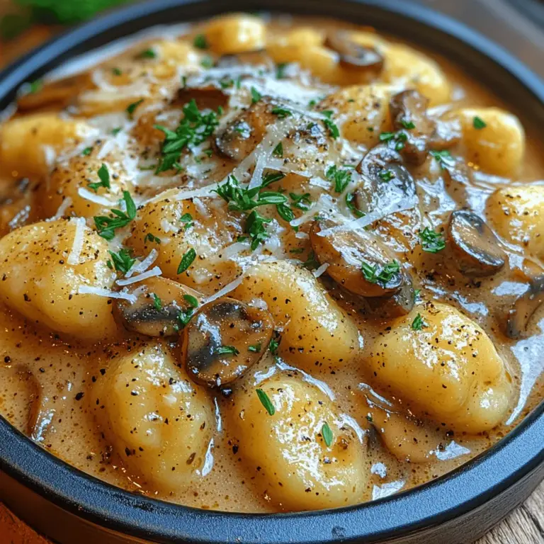 When it comes to comfort food, few dishes can rival the rich and indulgent experience of creamy mushroom garlic gnocchi. This dish is a celebration of flavors, combining the earthy notes of mushrooms with the aromatic allure of garlic, all enveloped in a luscious cream sauce. It’s a meal that not only warms the body but also soothes the soul, making it an excellent choice for both casual weeknight dinners and special occasions.