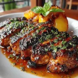 Grilling season is upon us, and there's no better way to celebrate the warm weather than with a dish that perfectly balances savory and sweet: Juicy Grilled Peach BBQ Chicken. This delightful recipe is not only visually stunning but also packed with flavor, making it a standout choice for summer barbecues, family gatherings, or casual weeknight dinners. The combination of succulent chicken, caramelized peaches, and a tangy barbecue sauce creates a mouthwatering experience that is sure to impress both family and friends.
